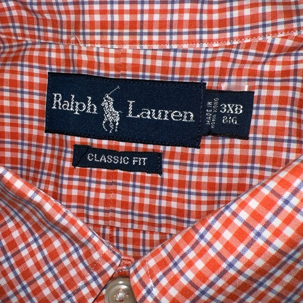 Ralph Lauren Red Checkered Button-Down Shirt - image 3